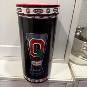 Ohio State Buckeyes Painted Glass